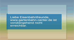 Desktop Screenshot of gartenbahn-center.de